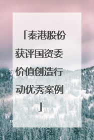 秦港股份获评国资委价值创造行动优秀案例
